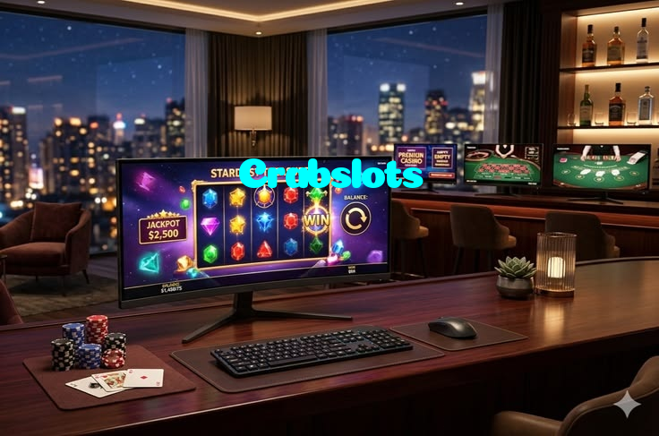 Crabslots casino presented on mobile device in Pakistan with slots and live games
